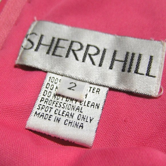 SHERRI HILL 2 Piece DRESS CORAL Size 2 - Picture 3 of 16